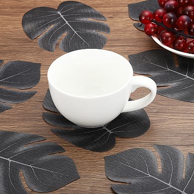 13" Palm Leaves, 24 Pack Artificial Faux Palm Fronds Fake Palm Leaf Simulation Tree Leaves