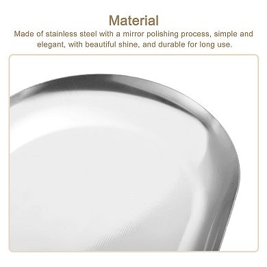 2 Pcs Stainless Steel Decorative Trays, Bathroom Trays, Small Serving Trays