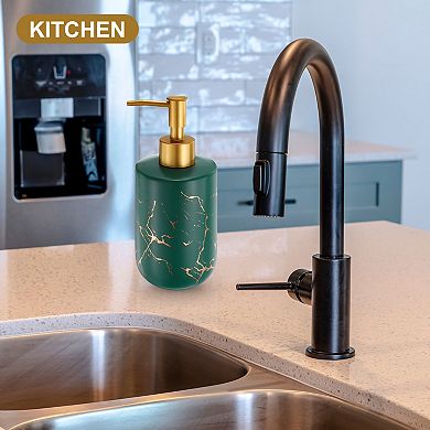 1Pc 12.5 Oz Soap Dispenser Hand and Dish Soap Dispenser for Kitchen Matte