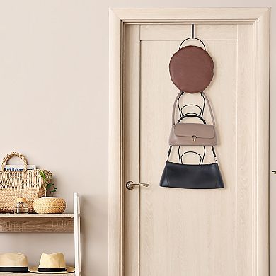 Hat Rack, 5 Pack Baseball Cap Display Storage Rack Holder Over Door Wall Mounted Hanging