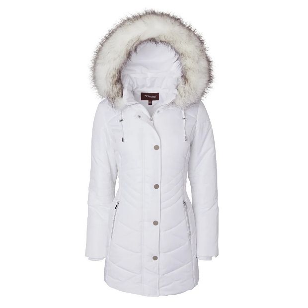 【新品】Convertible Faux Fur Tippet Coat HLT FUSALP Convertible faux fur-trimmed wool-blend felt down