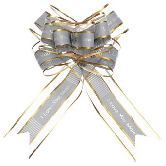 10 pc 9 Inch Extra Large Pull Bow Love You Gift Wrapping Bows Ribbon Organza