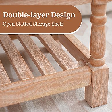 Upholstered Wood Bed Bench/Ottoman