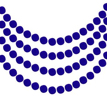 4 pc Felt Ball Garland Pom Pom Garland Hanging Balls 8.2 Feet Long 24 Balls