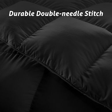 SERWALL Luxury All-Season Down Comforter - Hypoallergenic, Temperature Regulating for Queen/King Bed