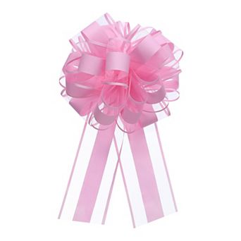 10 pc 8 Inch Large Big Pull Bow Organza Gift Wrapping Bows Ribbon