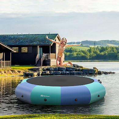 10 Feet Inflatable Splash Padded Water Bouncer Trampoline