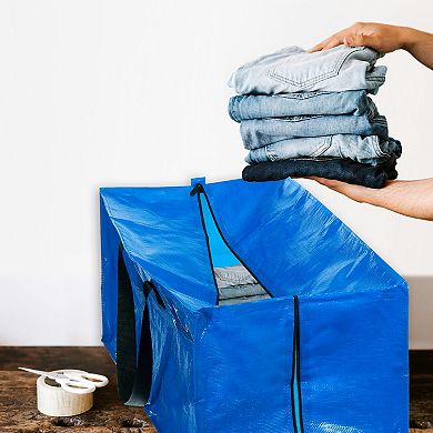 Oversized Moving Bags with Zippers and Handles 29x13x15 Inch, 8 Pack Extra Large Packing Bag