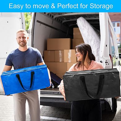 Oversized Moving Bags with Zippers and Handles 29x13x15 Inch, 8 Pack Extra Large Packing Bag
