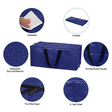 Oversized Moving Bags with Zippers and Handles 29x13x15 Inch, 8 Pack Extra Large Packing Bag