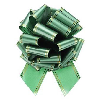12 Inch Giant Large Pull Bow Big Metallic Car Bows Ribbon with Gold Edge