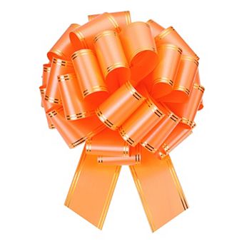 12 Inch Giant Large Pull Bow Big Metallic Car Bows Ribbon with Gold Edge