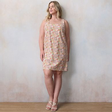 Plus Size LC Lauren Conrad Square Neck Shift Dress