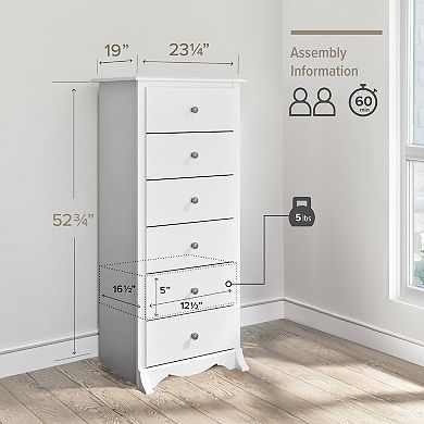 Prepac Monterey 6-Drawer Chest