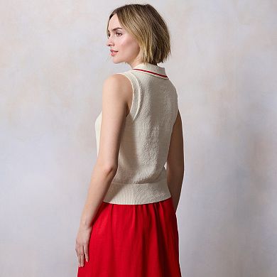 Women's LC Lauren Conrad Collared Sweater Vest