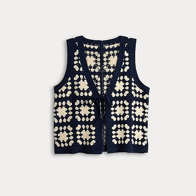 Women's LC Lauren Conrad Crochet Vest