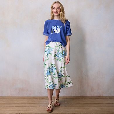 Women's LC Lauren Conrad Self Belt Midi Skirt