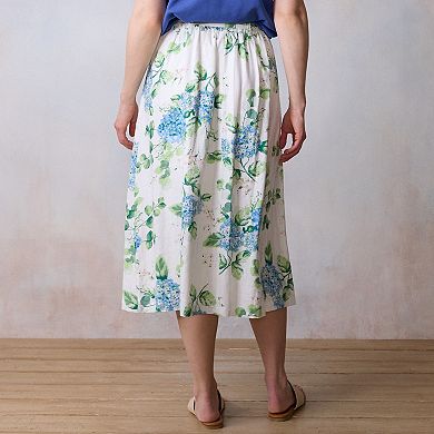 Women's LC Lauren Conrad Self Belt Midi Skirt