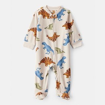 Baby Boy Carter's Dinosaur Print Loose Fit Long-Sleeve Sleep & Play