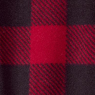 Baby Boy Carter’s One Piece Plaid Print Reindeer Loose Fit Long-Sleeve Sleep & Play Pajamas