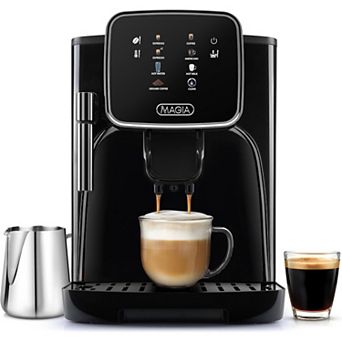 Zulay Kitchen Magia Clasica - Super Automatic Coffee Machine, Powerful Espresso Machine With Grinder