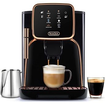 Zulay Kitchen Magia Clasica - Super Automatic Coffee Machine, Powerful Espresso Machine With Grinder