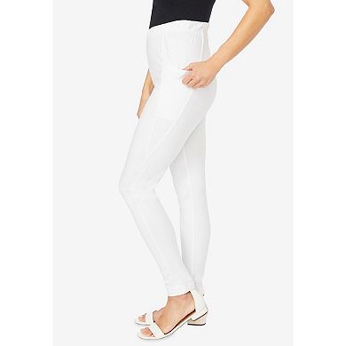 Roaman's Women's Plus Size Side Pocket Essential Legging