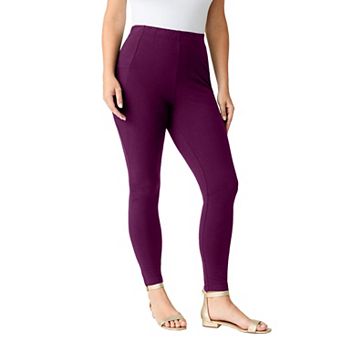 Roaman's Women's Plus Size Side Pocket Essential Legging