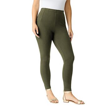 Roaman's Women's Plus Size Side Pocket Essential Legging