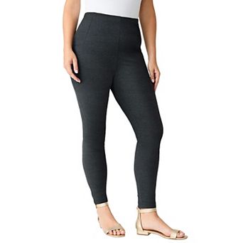 Roaman's Women's Plus Size Side Pocket Essential Legging