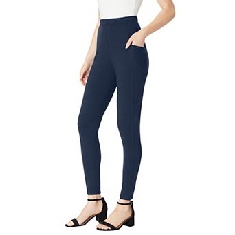 Roaman's Women's Plus Size Side Pocket Essential Legging