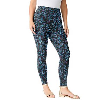 Roaman's Women's Plus Size Side Pocket Essential Legging