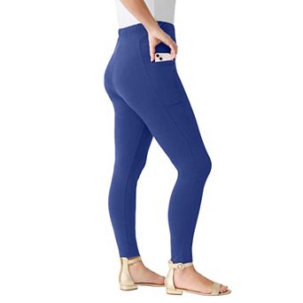 Roaman's Women's Plus Size Side Pocket Essential Legging