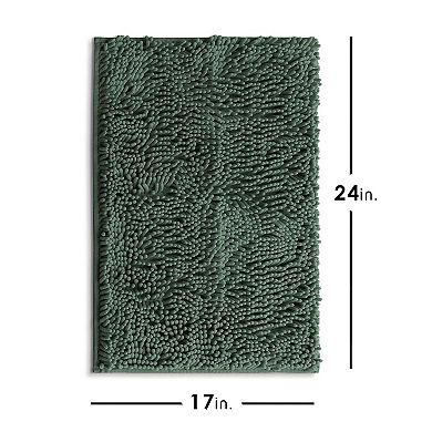 Soft Non-Slip Chenille Absorbent Bath Rug