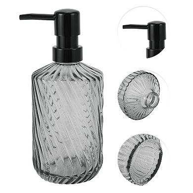 Simple Twill Lines Soap Pump Dispenser for Bathroom 450ml 1 Pc