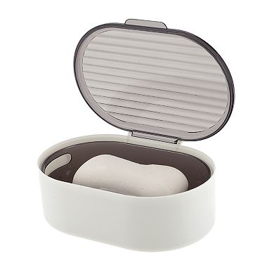 Portable Double Layer Soap Dish for Bathroom 5.91"x4.33"x2.17" 1 Pc
