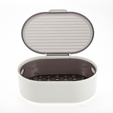 Portable Double Layer Soap Dish for Bathroom 5.91"x4.33"x2.17" 1 Pc