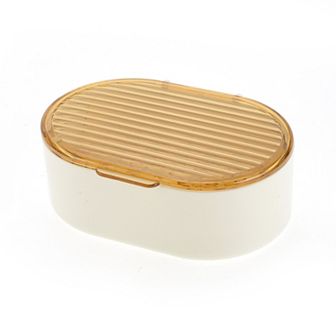 Portable Double Layer Soap Dish for Bathroom 5.91"x4.33"x2.17" 1 pc