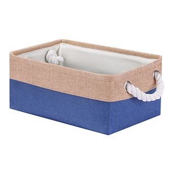 Collapsible Storage Basket Bin with Handle, Fabric Storage Cube for Shelves Closet Organizing