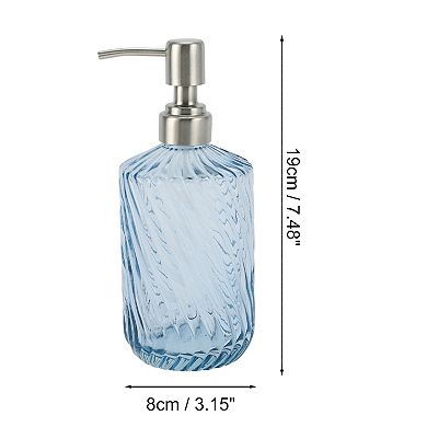 Simple Twill Lines Soap Pump Dispenser for Bath 450ml 1 Pc