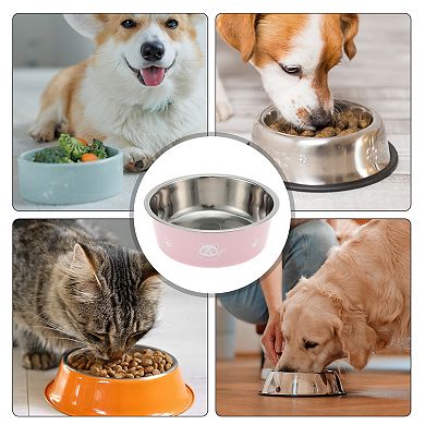 Non-Skid Small Dog Bowl Panda Pattern for Indoor and Outdoor 1 Pc
