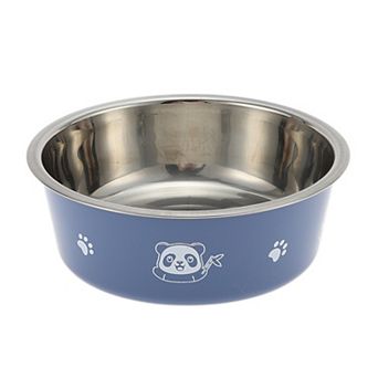 Non-Skid Small Dog Bowl Panda Pattern for Indoor and Outdoor 1 pc
