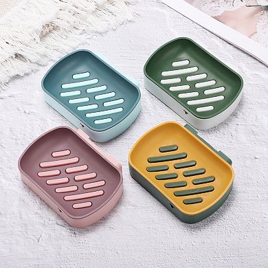 Wall Mounted Soap Dish for Bathroom for Kitchen 5.04"x3.66"x1.18" 1 Pc