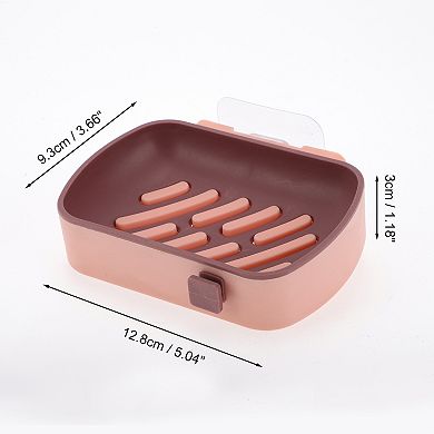 Wall Mounted Soap Dish for Bathroom for Kitchen 5.04"x3.66"x1.18" 1 Pc