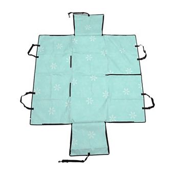 Removable Car Seat Cover for Pet Flower Pattern 1 pc