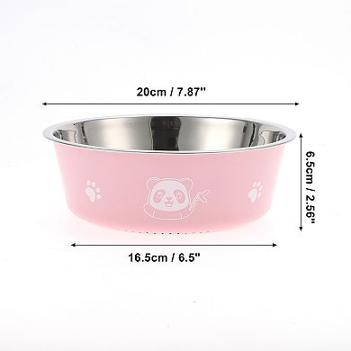 Non-Skid Extra Large Dog Bowl Panda Pattern for Indoor and Outdoor 1 Pc