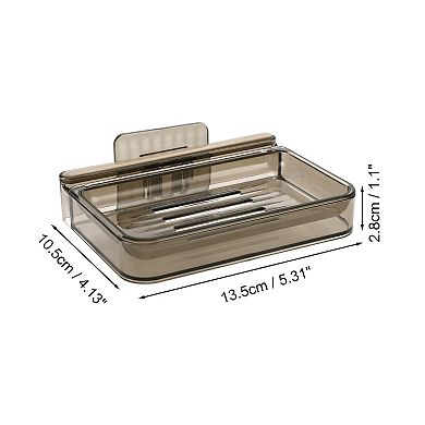 Portable Wall Mounted Soap Holder for Bathroom 5.31"x4.13"x1.1" 1 Pc