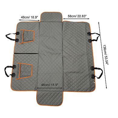 Removable Car Seat Cover for Pet 53.54"x18.9"x22.83" 1 Pc