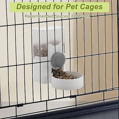 Rabbit Hay Feeder, 35oz Large Capacity, Hanging Automatic Food Dispenser, for Small Animals