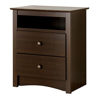 Prepac Tall 2-Drawer Nightstand